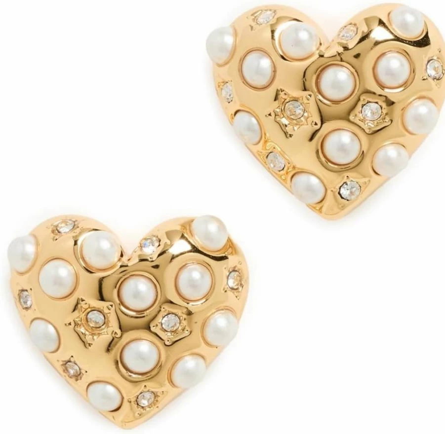 Lele Sadoughi Women's Celestial Heart Stud Earrings - Gold-Tone Star & Moon Design