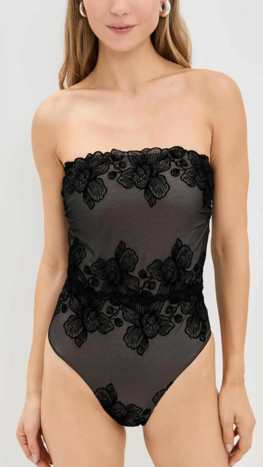 PQ Swim Women's Strapless One Piece Swimsuit - Elegant Monokini for Summer Beach Vacation
