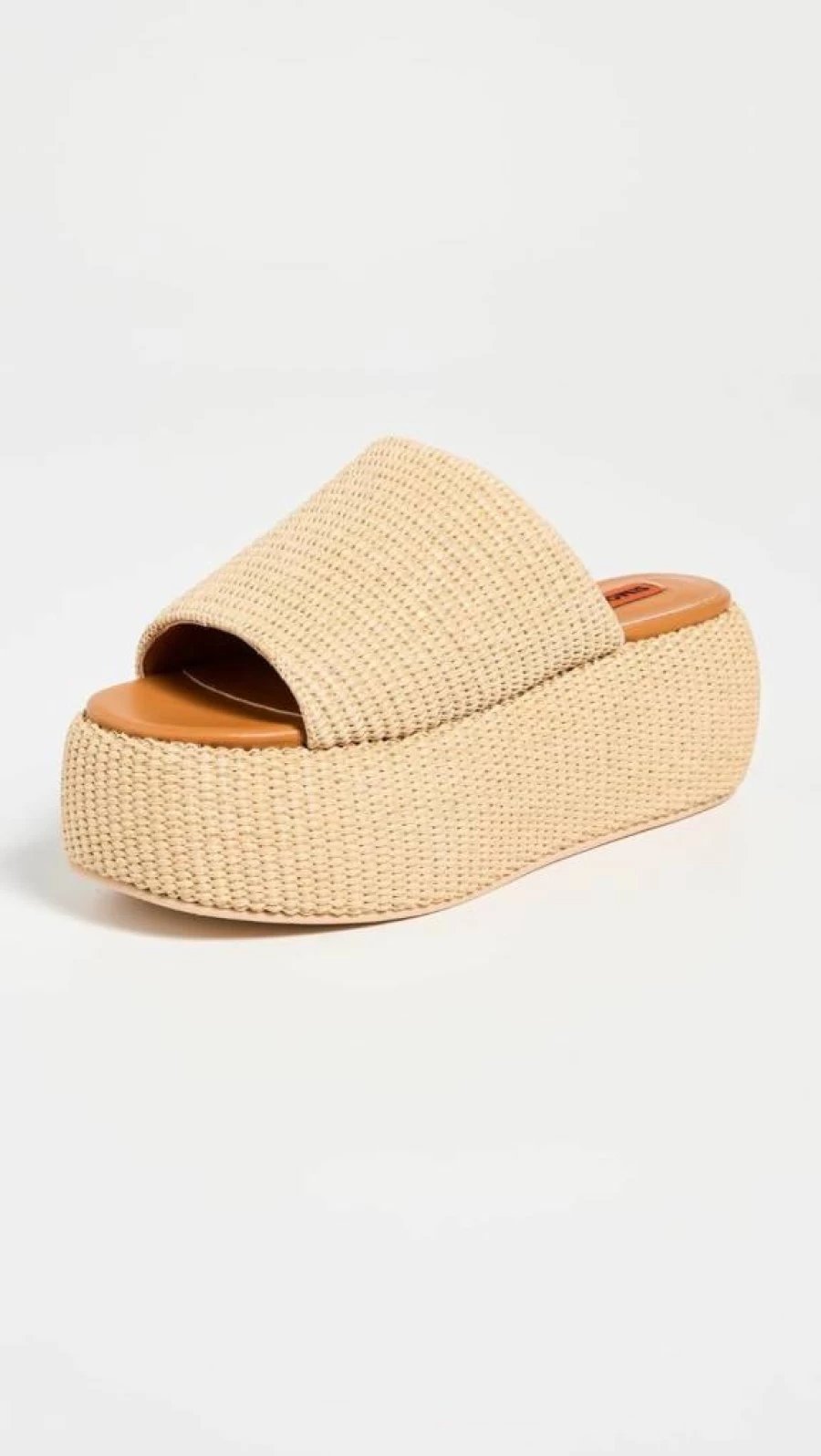 SIMON MILLER USA Women's Raffia Platform Sandals F285 Cloudy Summer Shoes