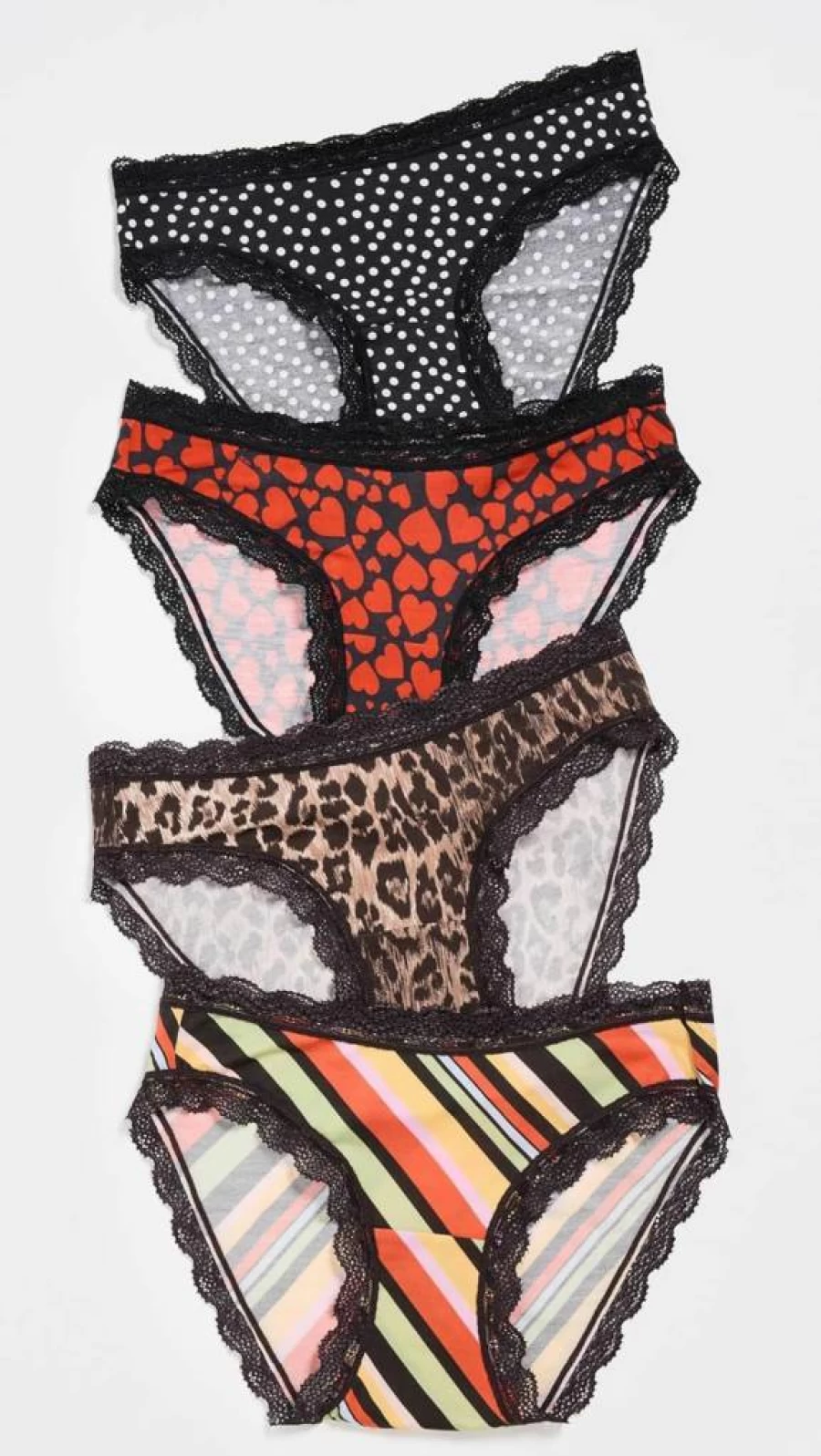 Stripe & Stare Women's 4-Pack Original Cotton Knickers | Soft Comfort Underwear