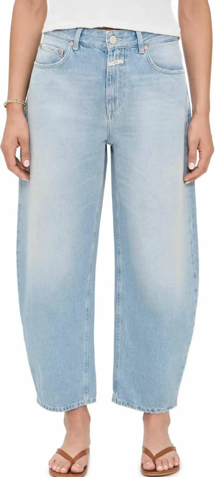 Closed Women's Jazzie High-Rise Slim Fit Jeans - Classic Blue Denim Pants