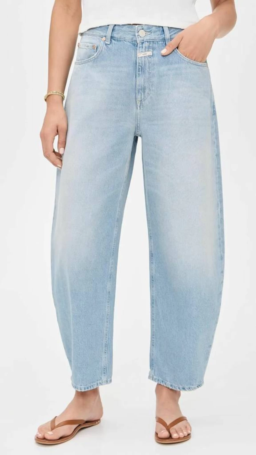 Closed Women's Jazzie High-Rise Slim Fit Jeans - Classic Blue Denim Pants