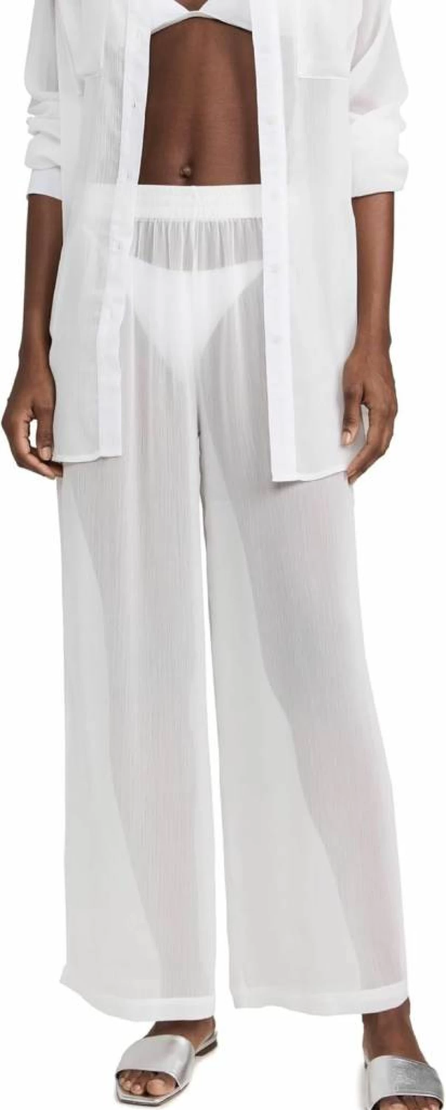 JADE Swim Women's Mika High-Waisted Lounge Pants - Comfortable & Stylish Swim Cover-Up