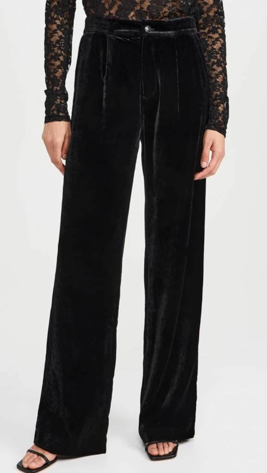 PAIGE Kara Women's Velvet Pants - Soft High-Waisted Slim Fit Lounge Trousers