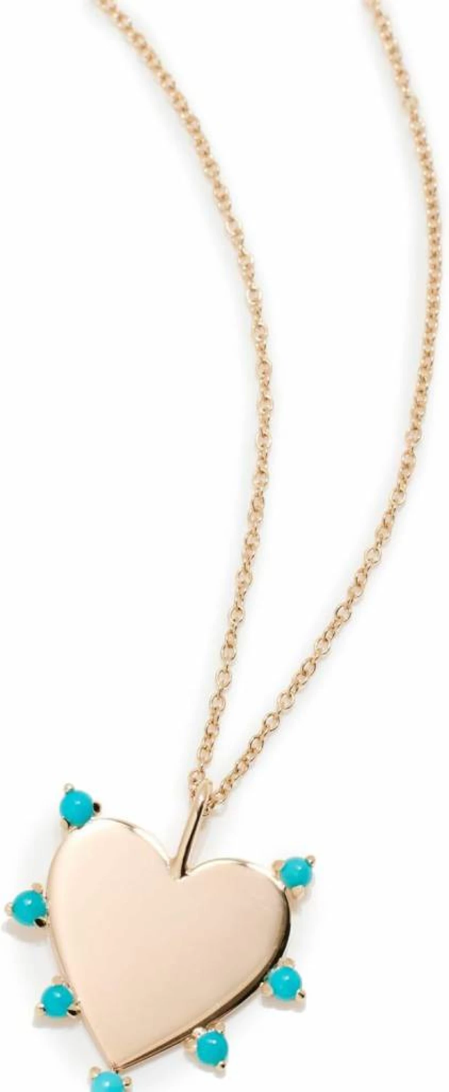 ZOE CHICCO 14K Gold Turquoise Gemstone Short Pendant Necklace for Women