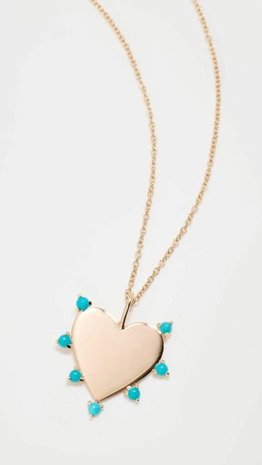 ZOE CHICCO 14K Gold Turquoise Gemstone Short Pendant Necklace for Women