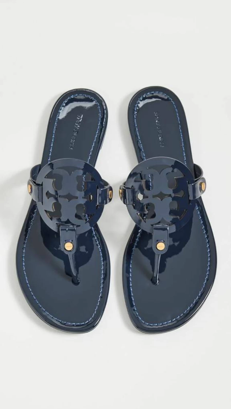 Tory Burch Women's Miller Sandals | Genuine Leather Comfort Slide Sandals | Fashionable Designer Footwear for Women