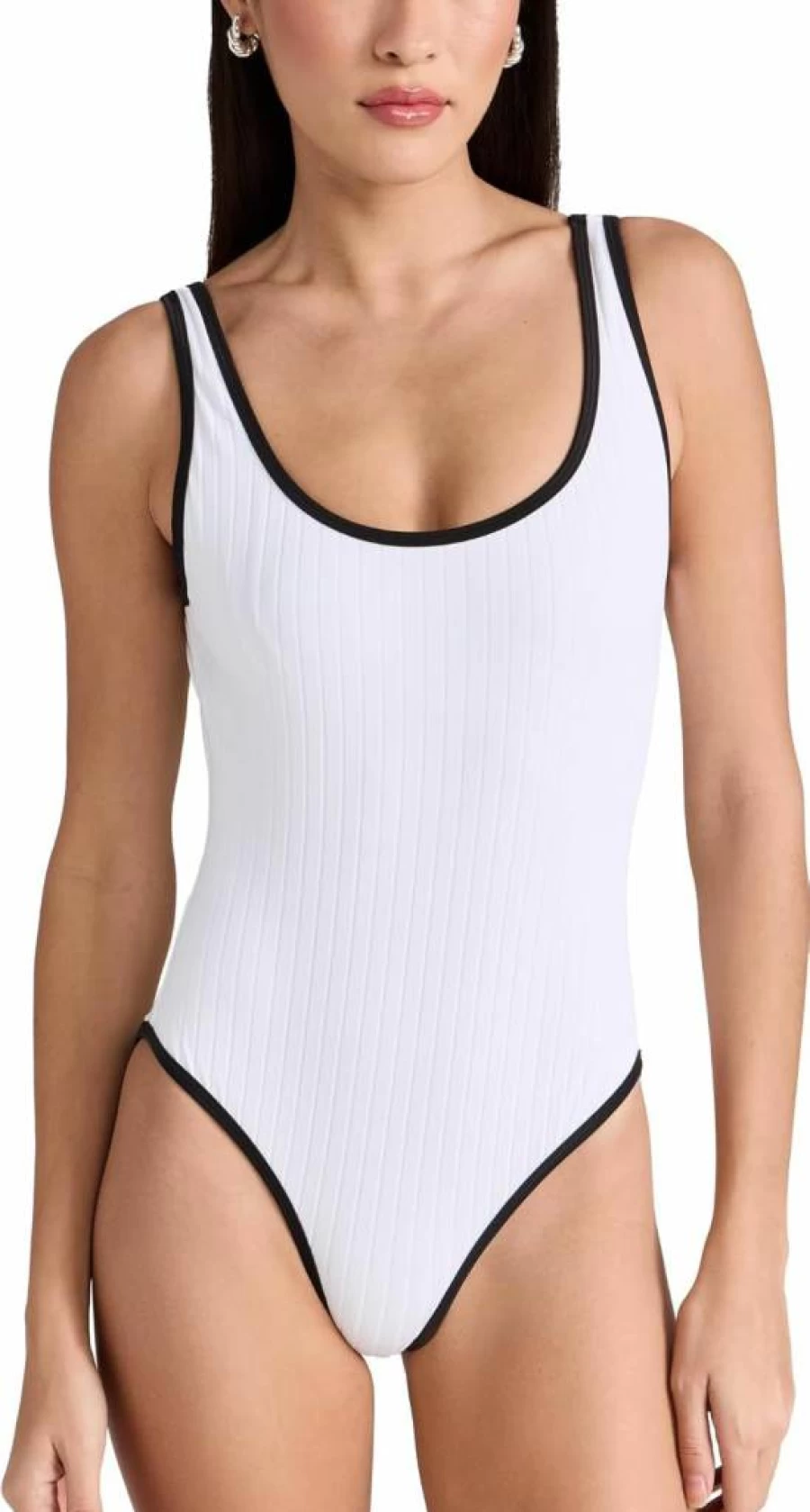 Solid & Striped Women's Annmarie One-Piece Swimsuit | Stylish Striped Monokini