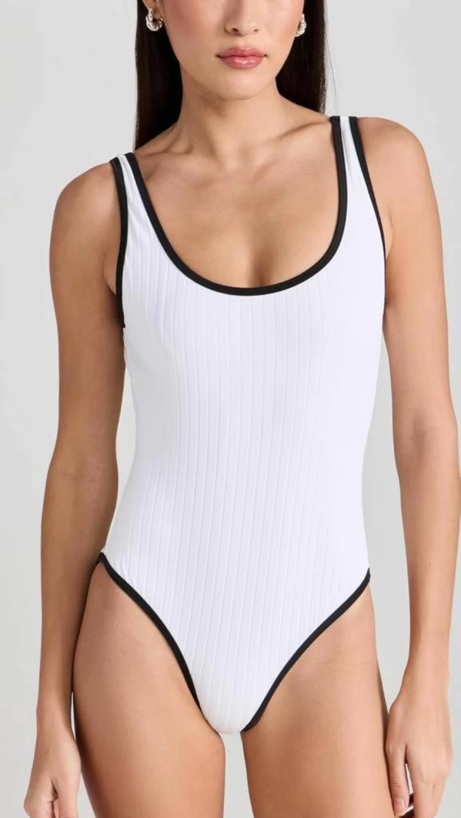 Solid & Striped Women's Annmarie One-Piece Swimsuit | Stylish Striped Monokini