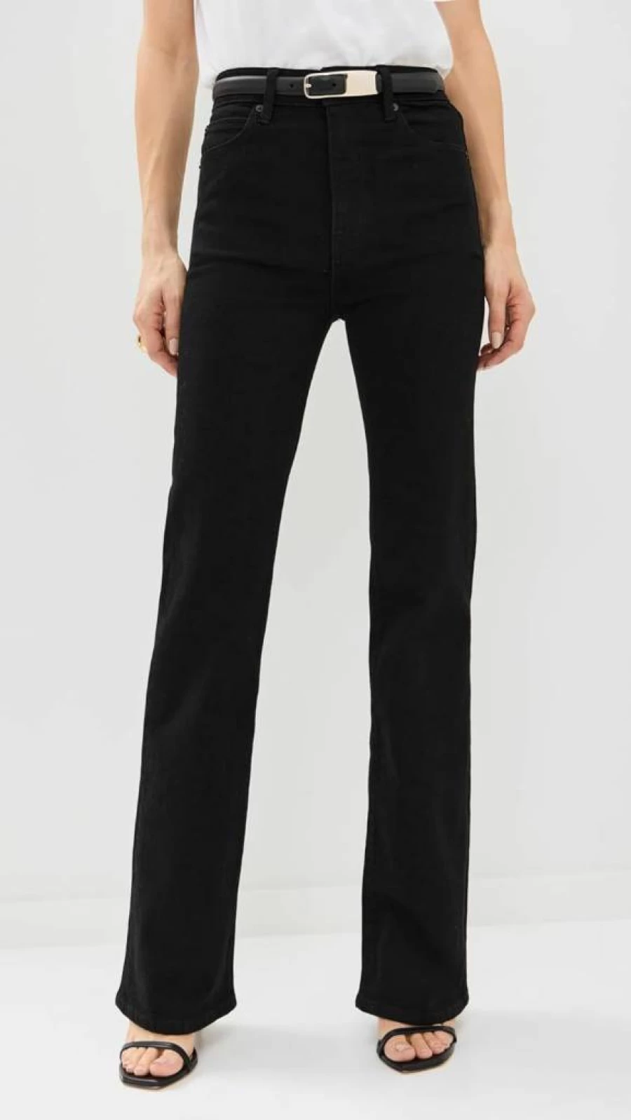 FRAME Women's The Arrow High-Rise Skinny Jeans - Classic Blue Denim
