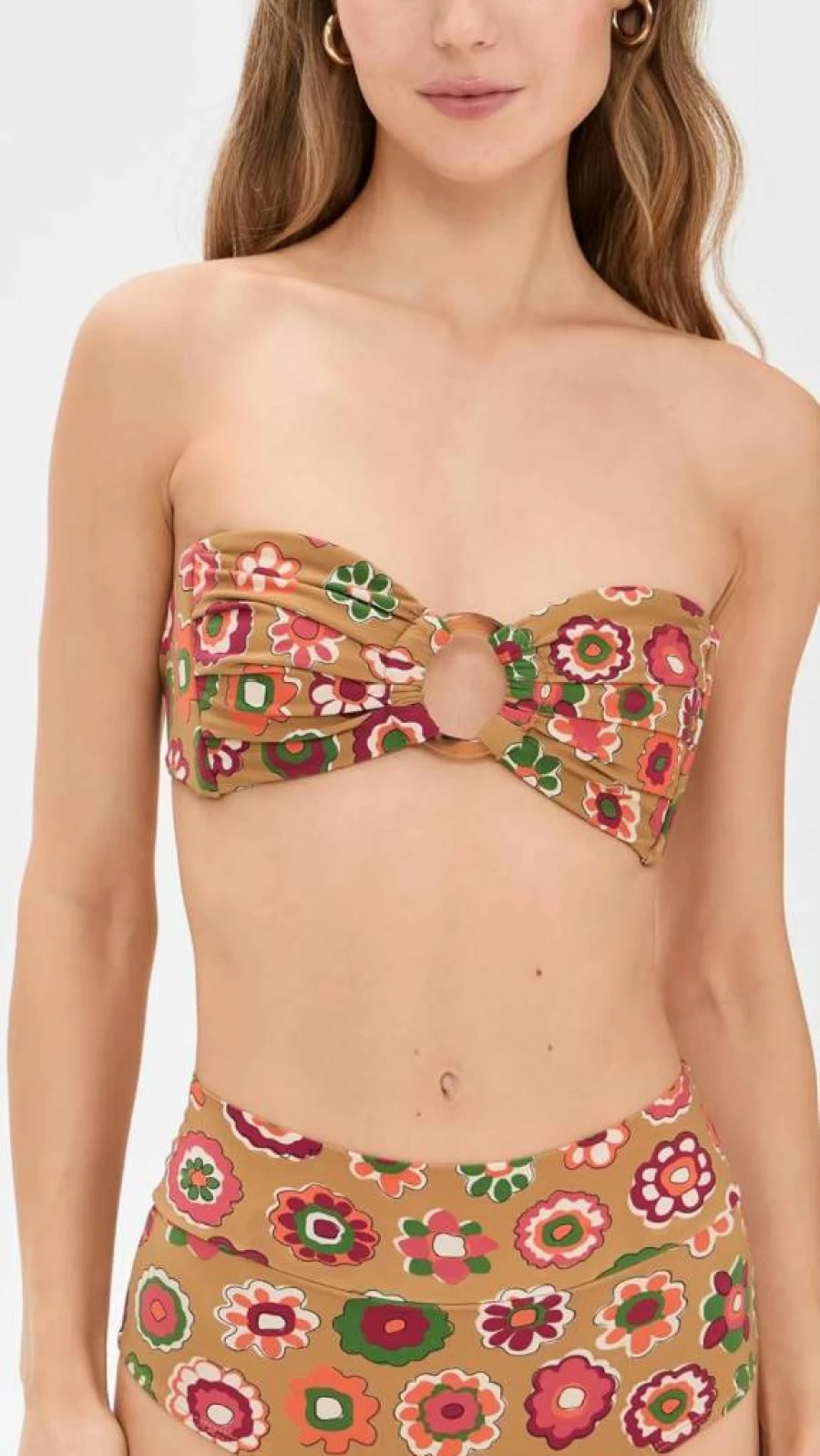 Montce Women's Tori Ties Bandeau Bikini Top - Stylish Swimwear for Summer