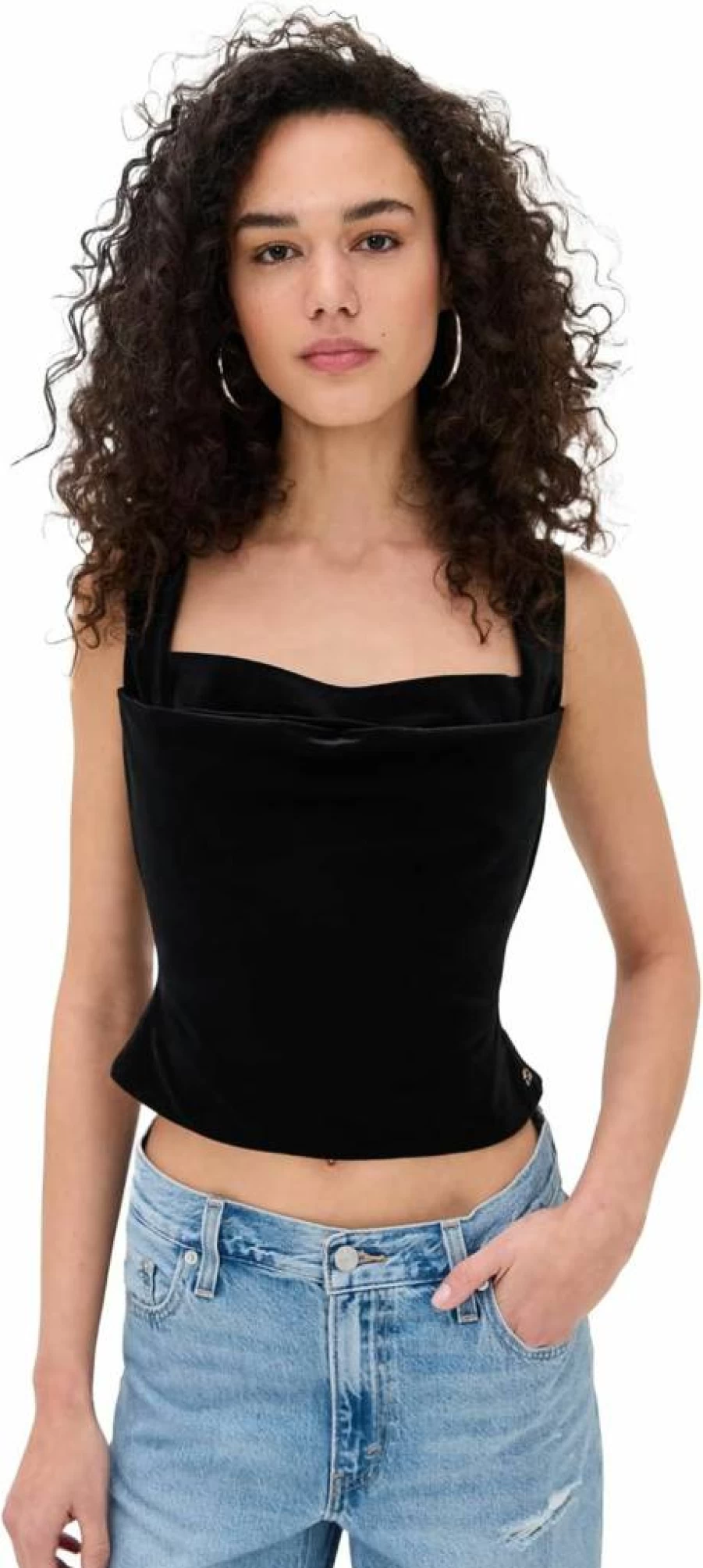 Miaou Imogene Corset Top for Women - Vintage Inspired Bustier Corset Shirt