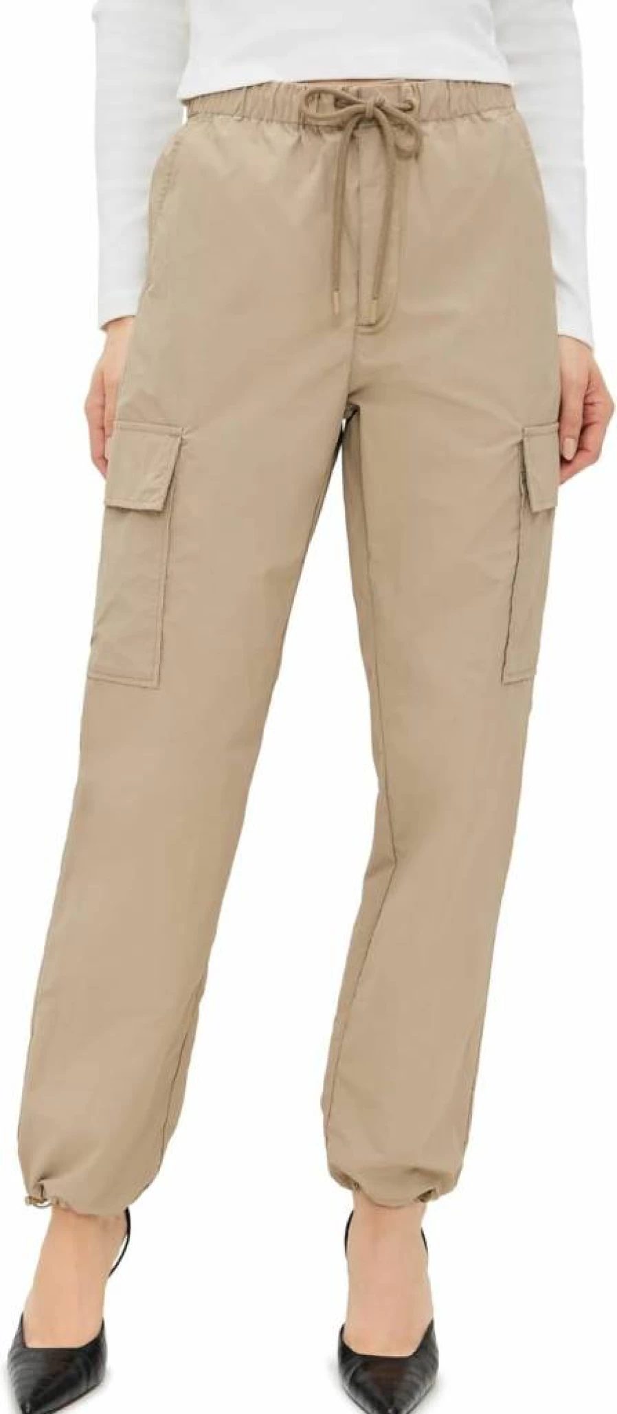 Pistola Denim Women's Jade Green Cargo Pants High-Waisted Stylish Comfort