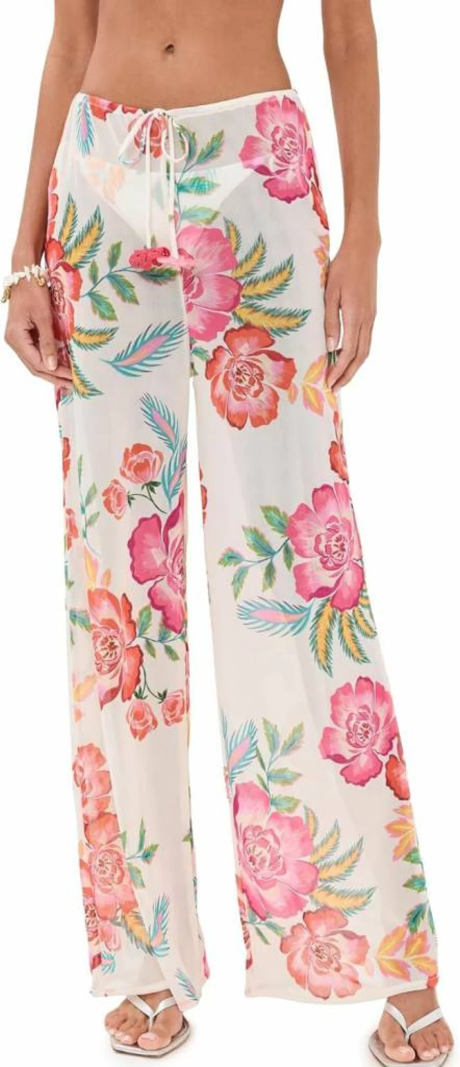 PQ Swim Women's High-Waisted Monroe Swim Bottoms - Stylish & Comfortable Beach Pants