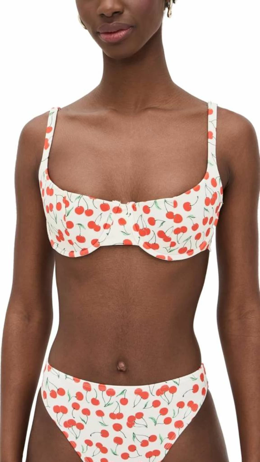 Good American Balconette Bikini Top - Snow Cherries 04 Style for Women