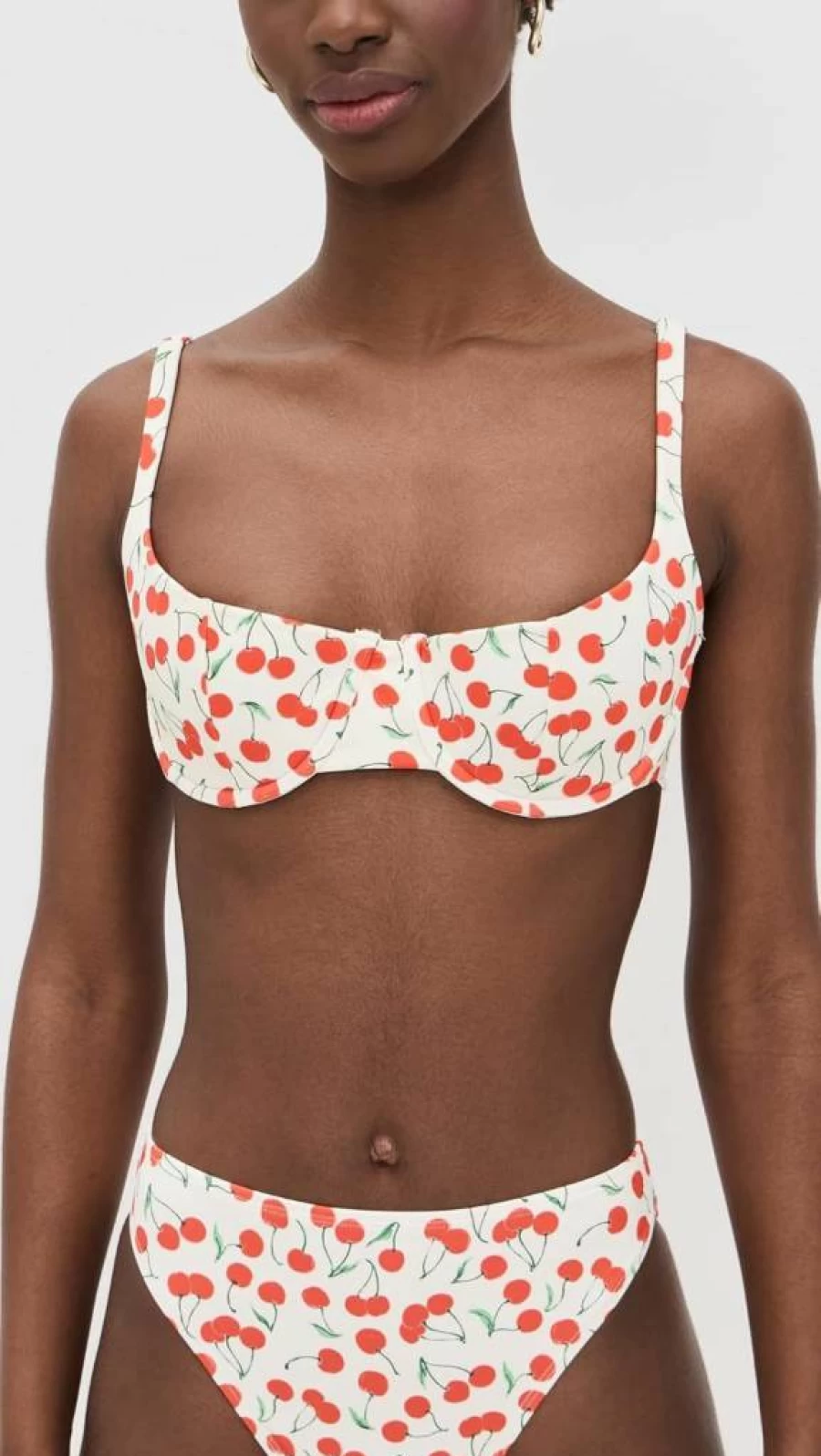 Good American Balconette Bikini Top - Snow Cherries 04 Style for Women