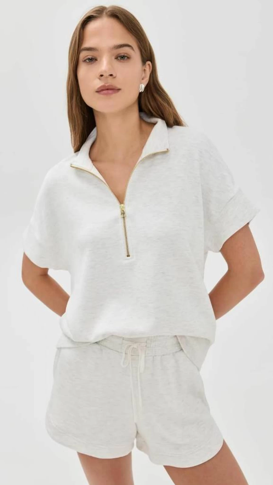 Varley Women's Ritchie Short Sleeve Sweatshirt - Comfortable Casual Pullover Top