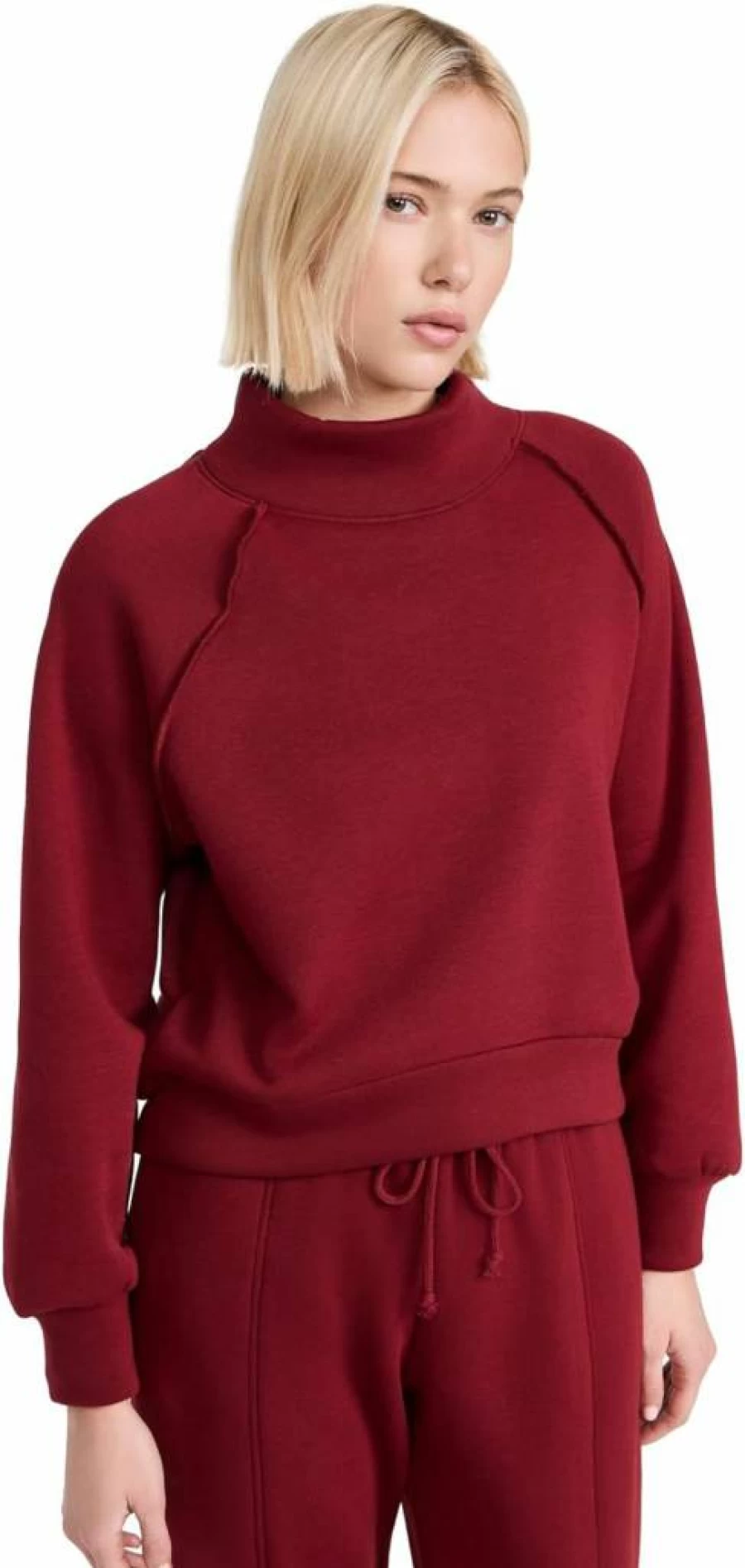 LNA Women's Rhodes Fleece Pullover - Soft Cozy Sweater for Women