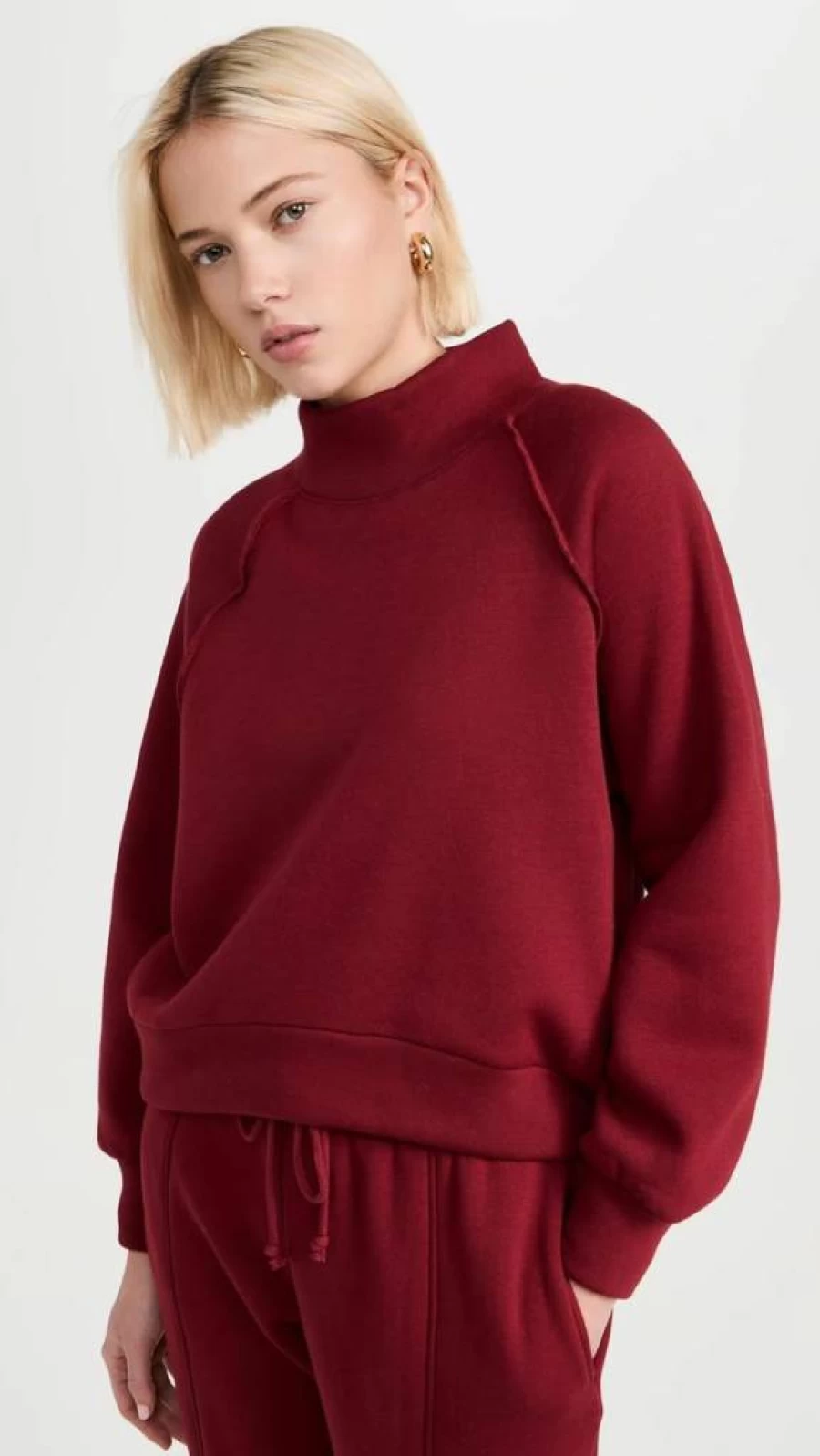LNA Women's Rhodes Fleece Pullover - Soft Cozy Sweater for Women