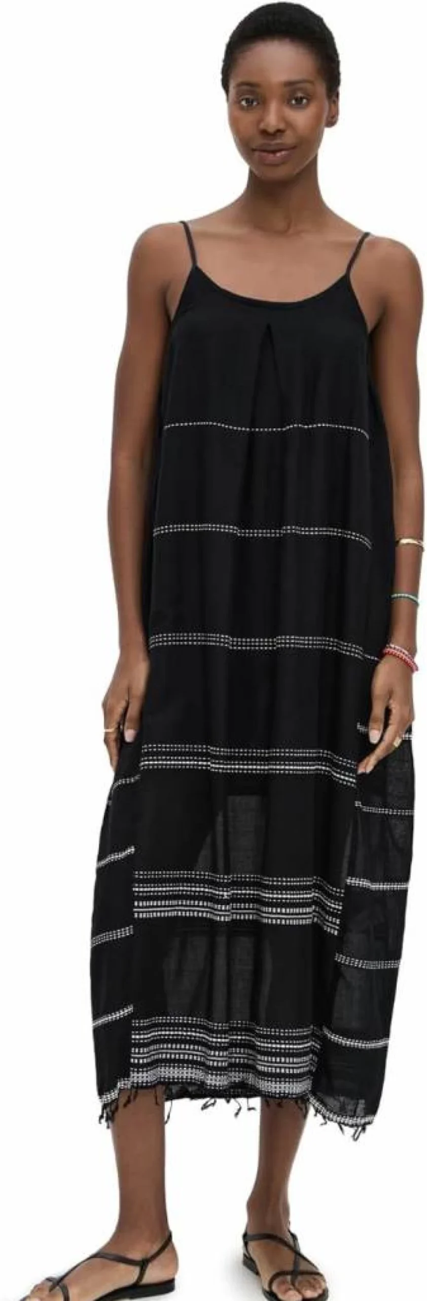 lemlem Women's Leliti Silk Slip Dress - Elegant Sleeveless Nightgown & Loungewear