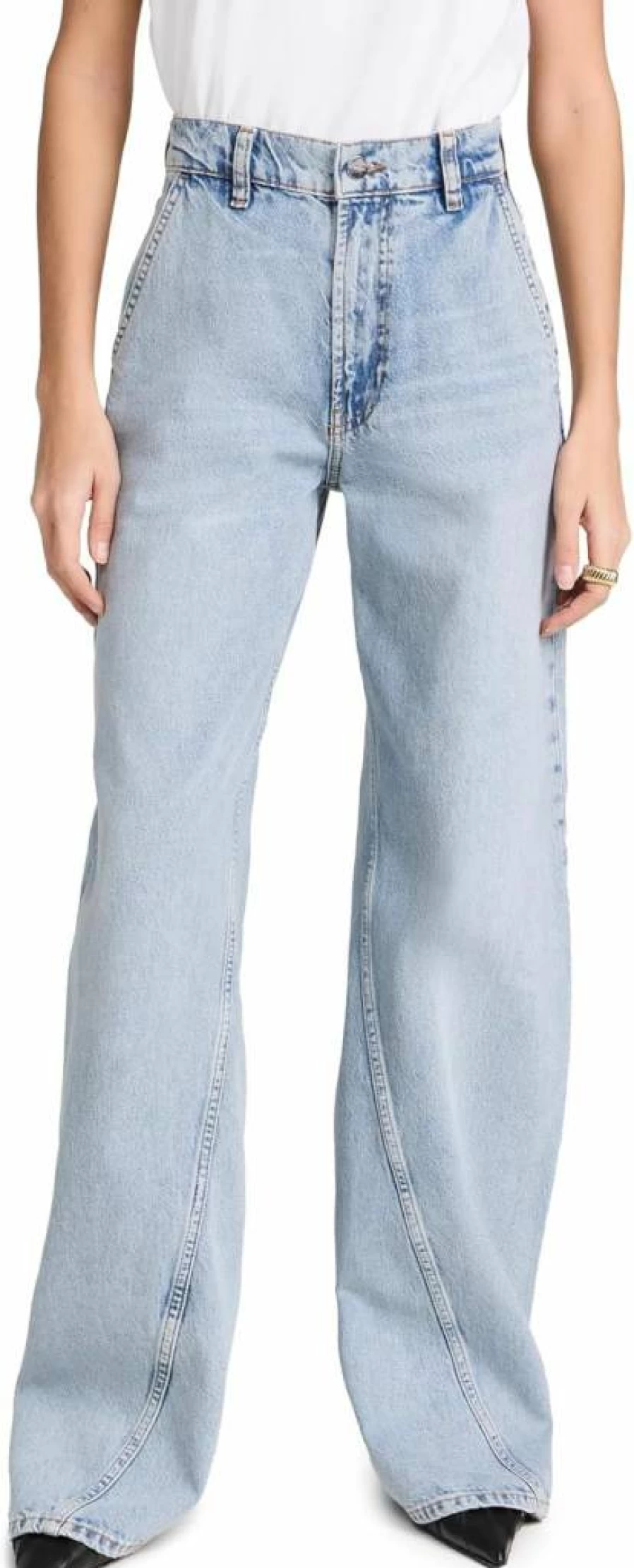 ANINE BING Women's Briley High-Rise Slim Fit Jeans - Premium Denim Pants for Women