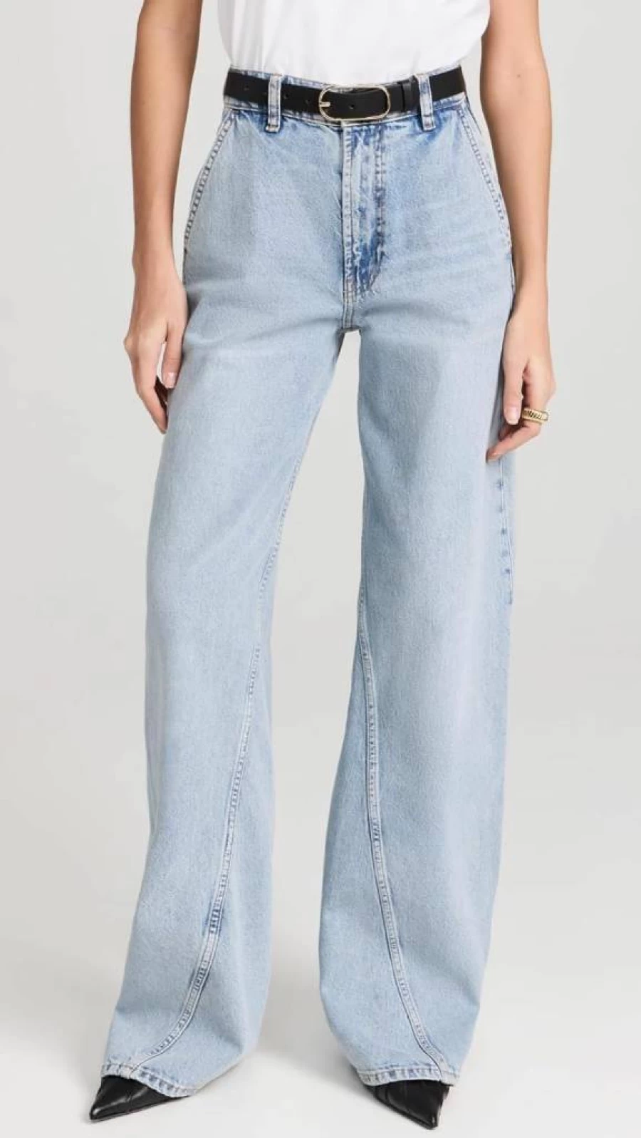 ANINE BING Women's Briley High-Rise Slim Fit Jeans - Premium Denim Pants for Women