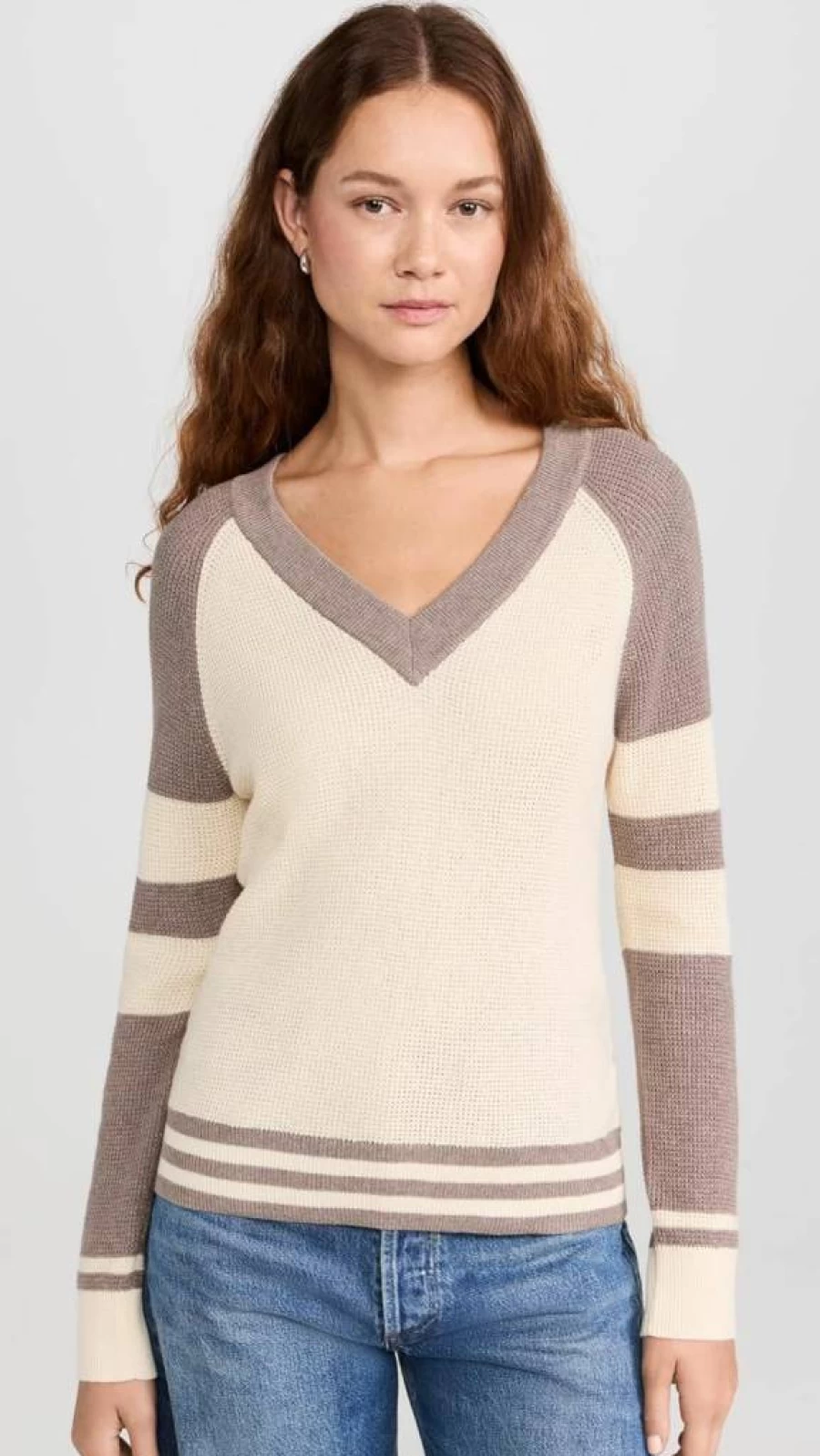 Faherty Women's Vintage V-Neck Sweater - Soft Casual Knit Pullover