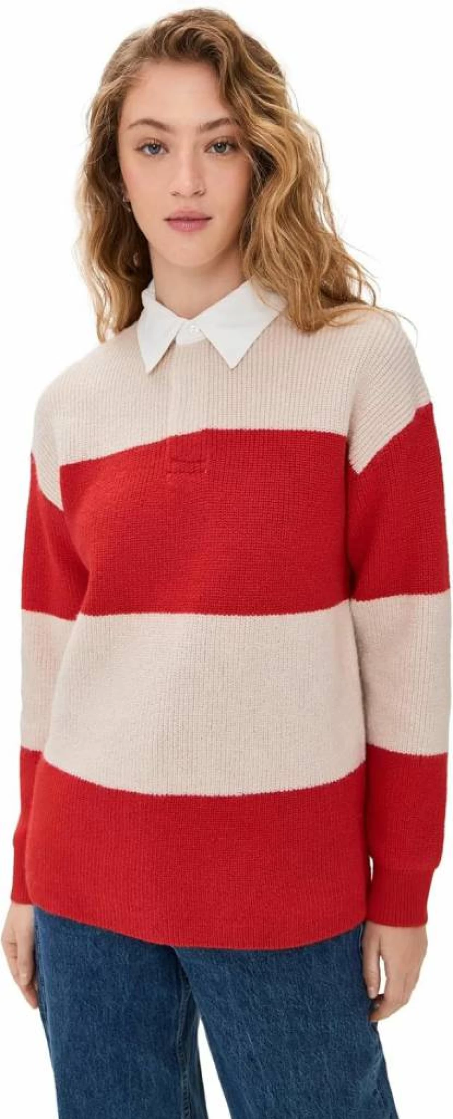 Line & Dot Women's Waylon Knit Sweater - Soft Casual Pullover for Everyday Wear