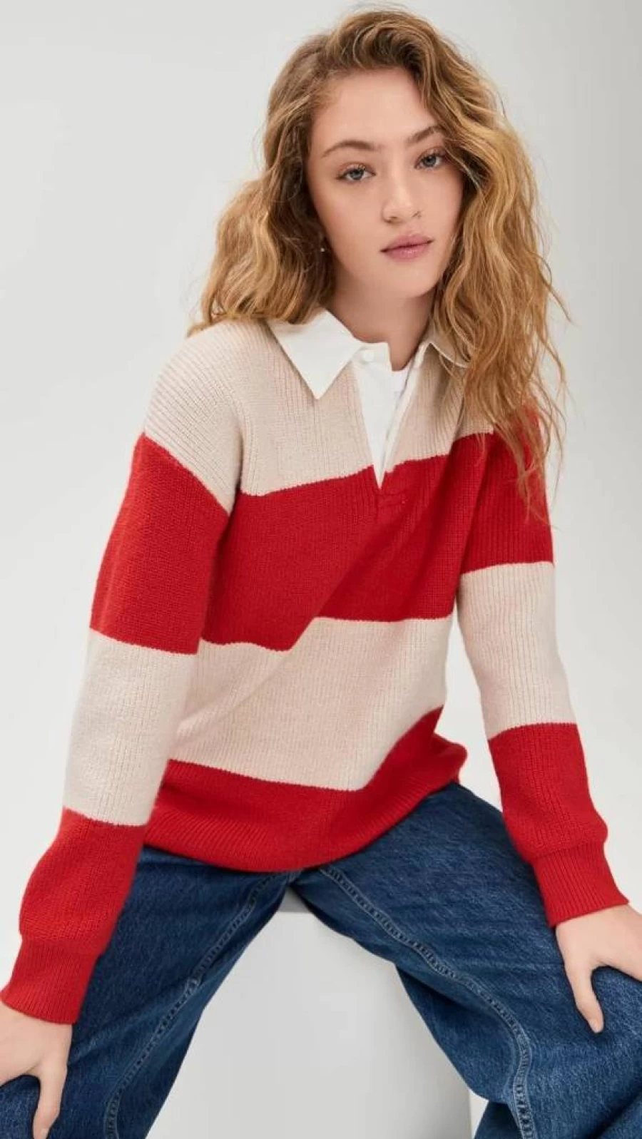 Line & Dot Women's Waylon Knit Sweater - Soft Casual Pullover for Everyday Wear