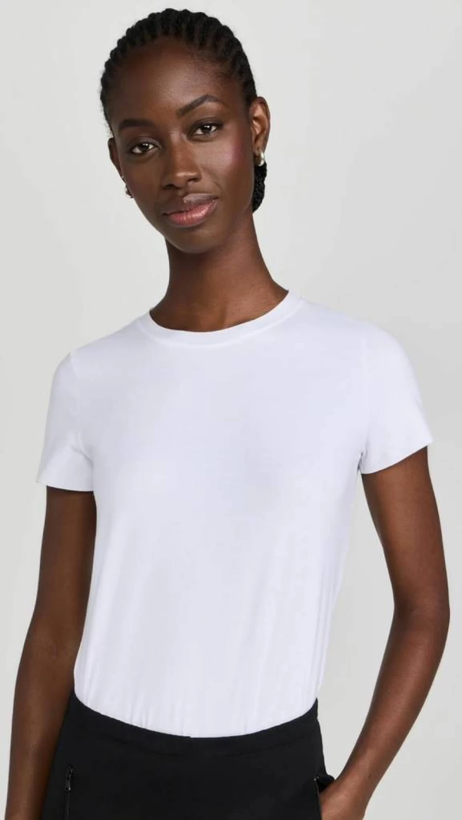 Commando Essential Cotton Crew Neck Bodysuit for Women - Soft Stretch Comfort BDS122