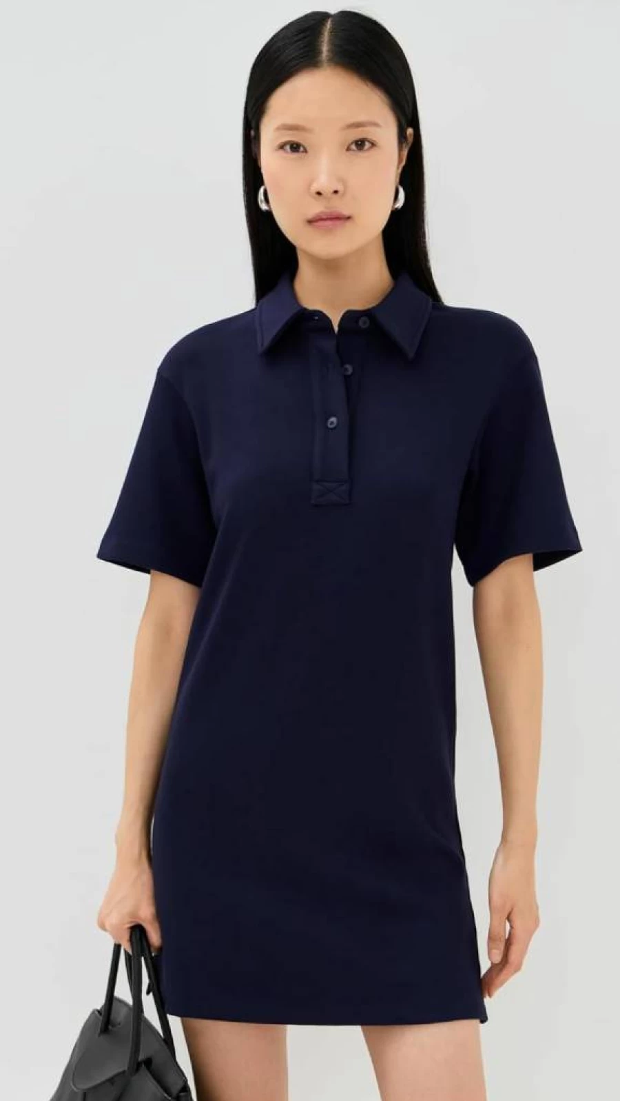 LE BOP Women's Solene Polo Collar Casual Dress - Stylish & Comfortable Summer Dress for Women