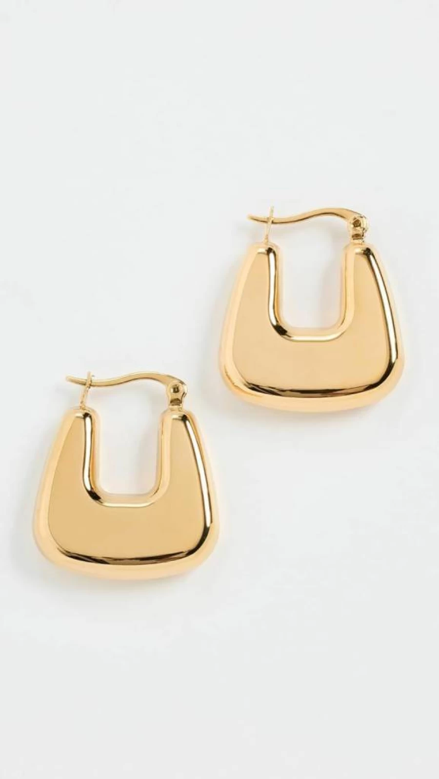 ADINA EDEN Women's Square Hoop Earrings - Solid Graduated Design for Stylish Look