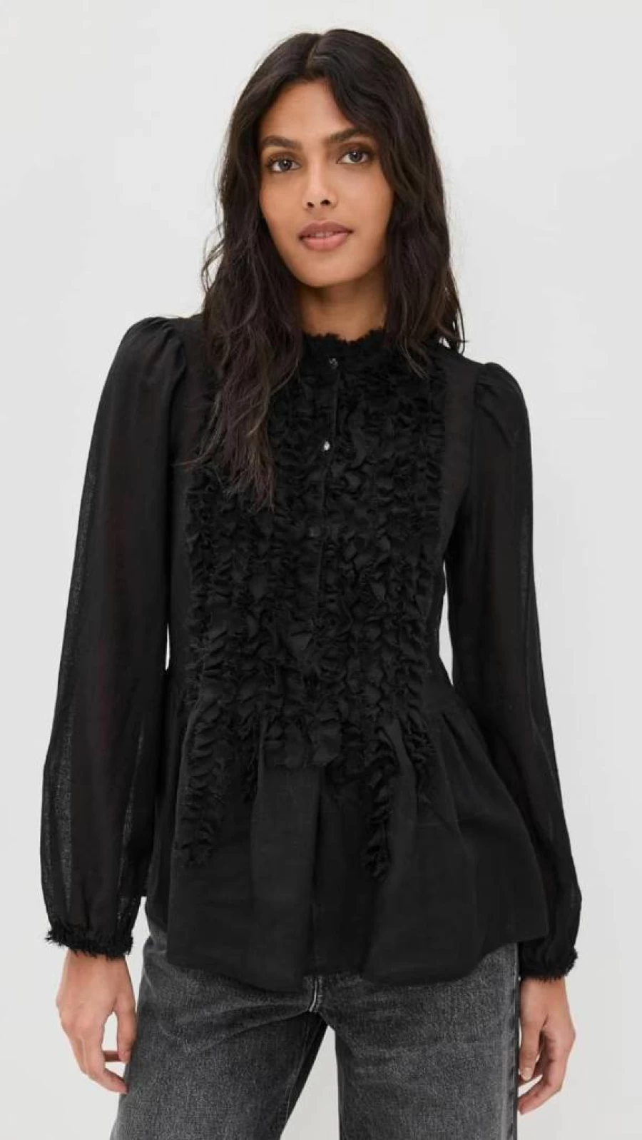 Ulla Johnson Women's Cosima Tunic - Flowy Boho Blouse for Women