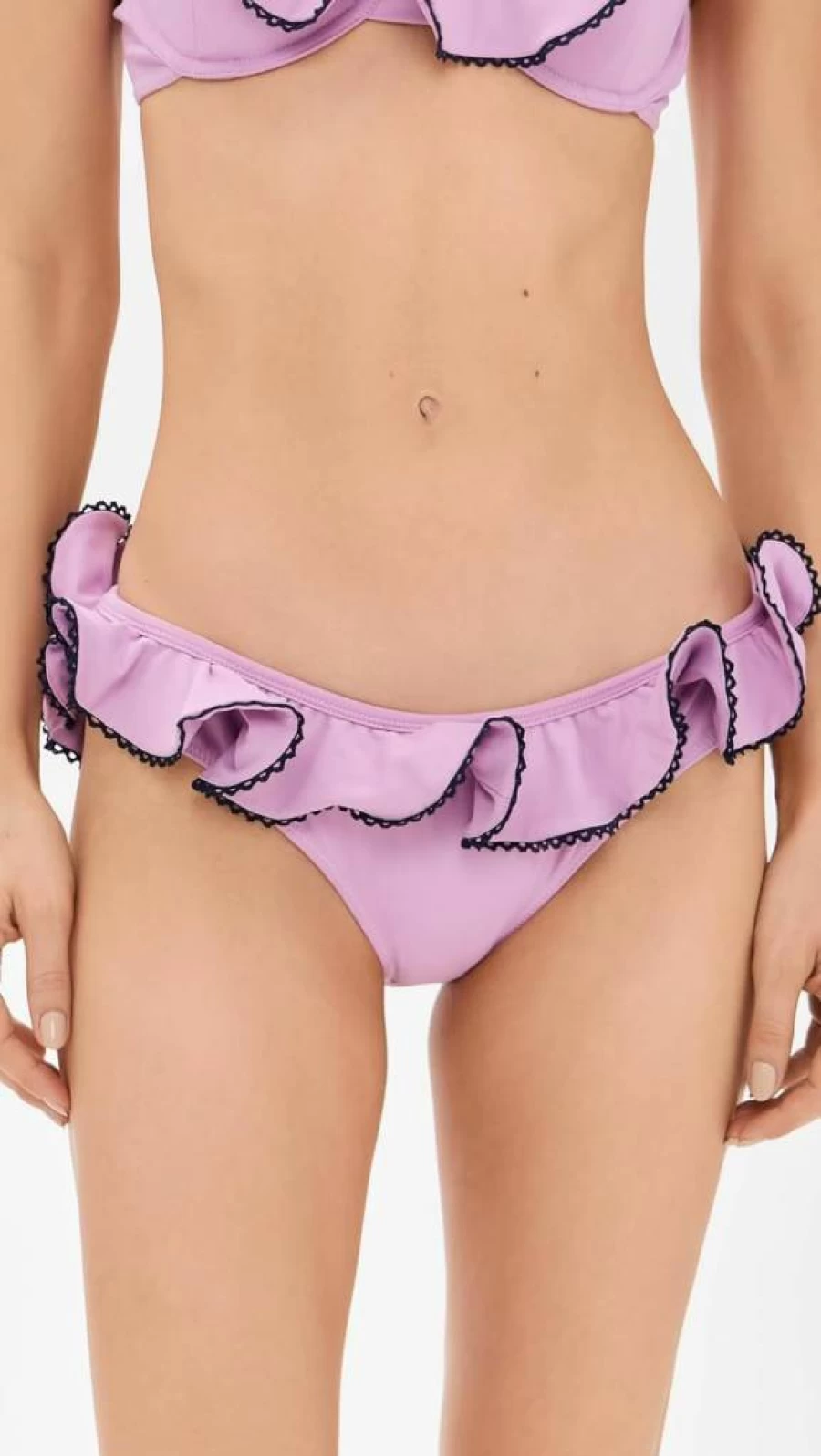 Caroline Constas Women's Lotus Bikini Bottoms - High-Waisted Swimwear for Women