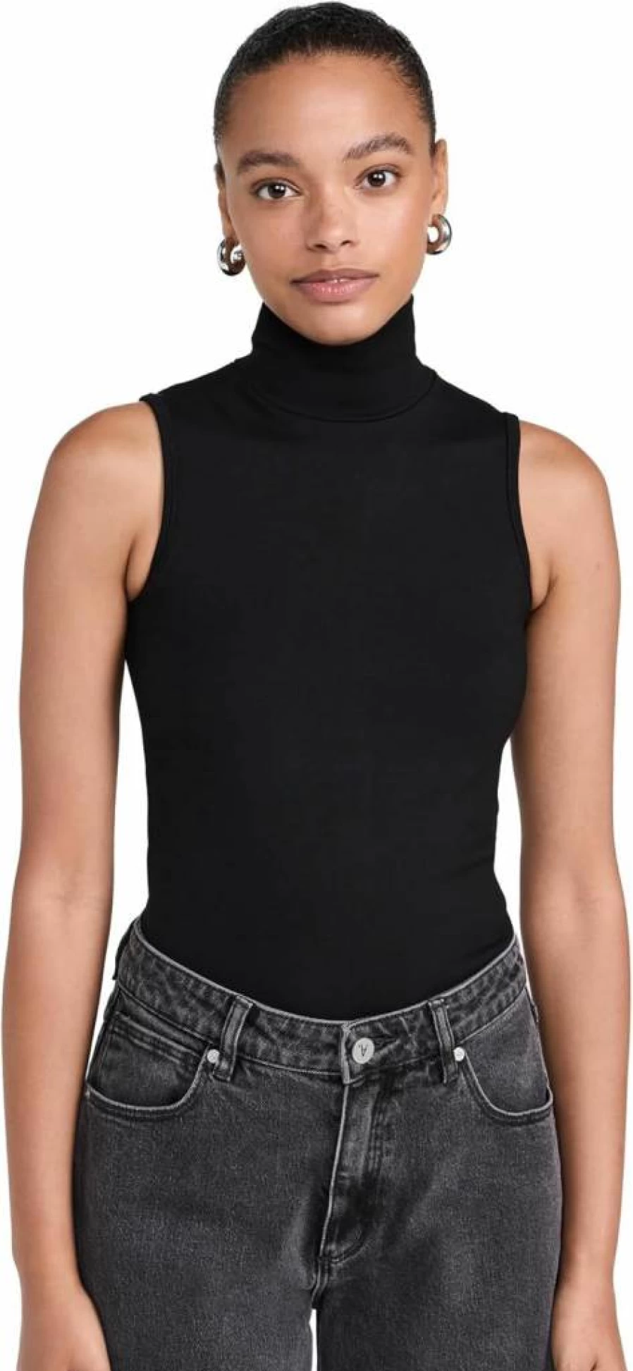 Rag & Bone Women's Irina Ponte Turtleneck Tank Top