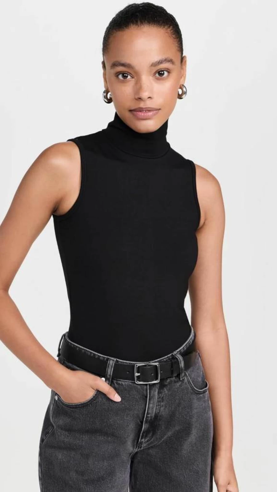 Rag & Bone Women's Irina Ponte Turtleneck Tank Top