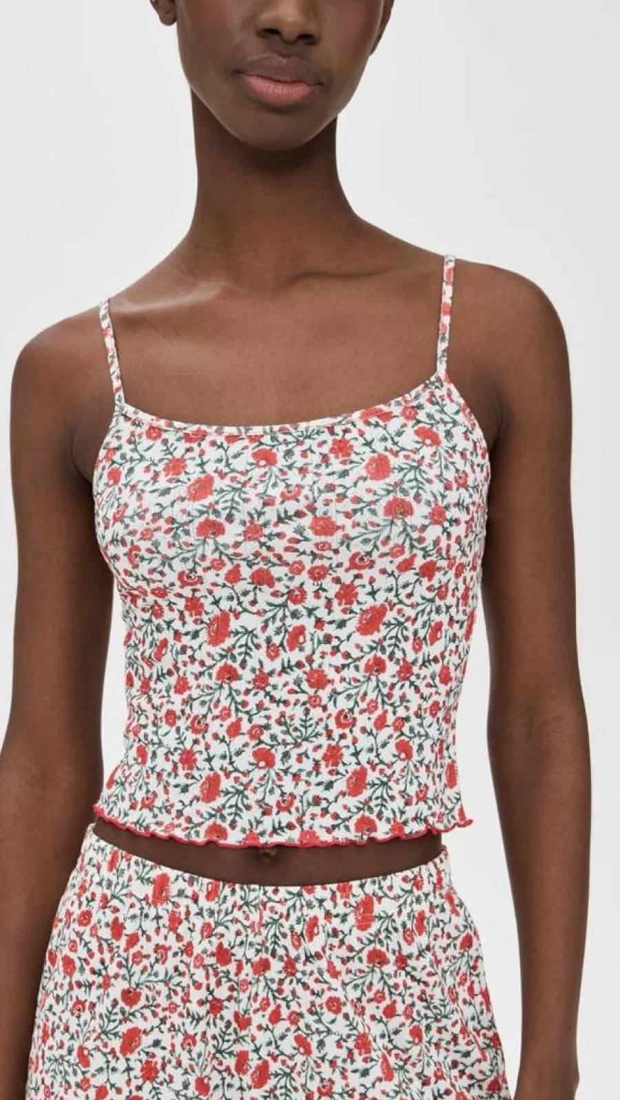 Stripe & Stare Women's Lace Pointelle Cami Top - Soft Feminine Tank