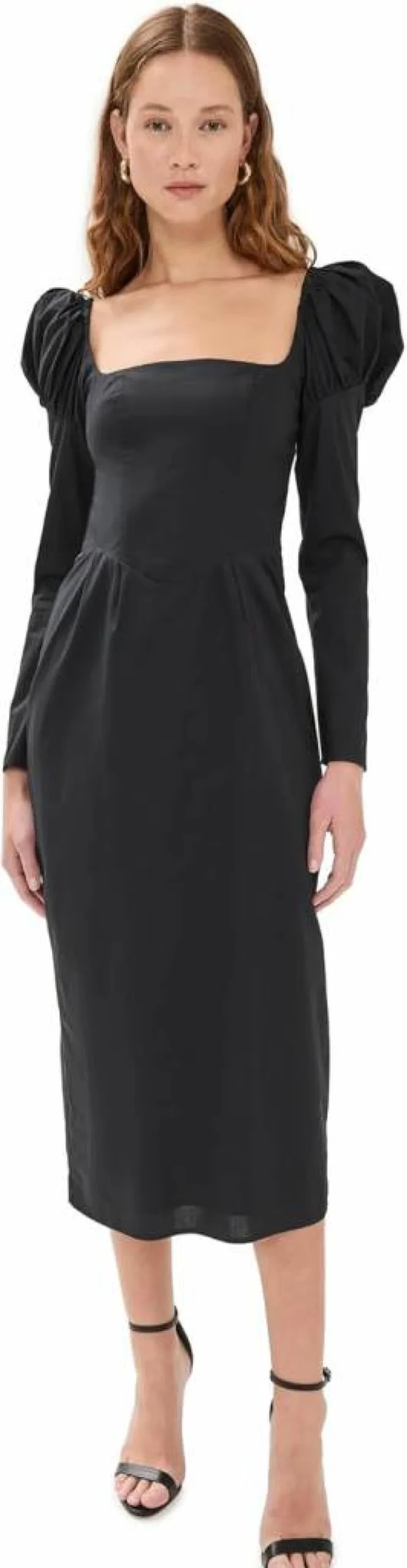 De Loreta Women's Amanda Dress - Elegant Flowy Summer Dress with V-Neck and Floral Print