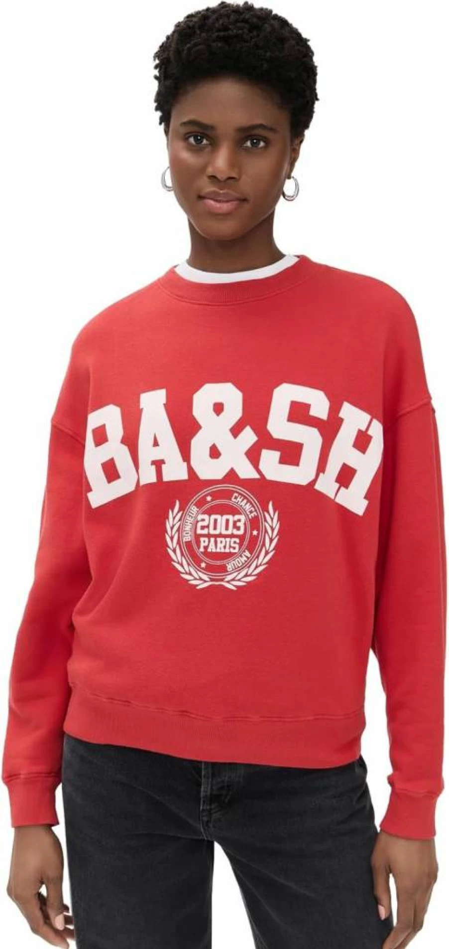ba&sh Women's Benjamin Sweatshirt | Casual French Style Pullover