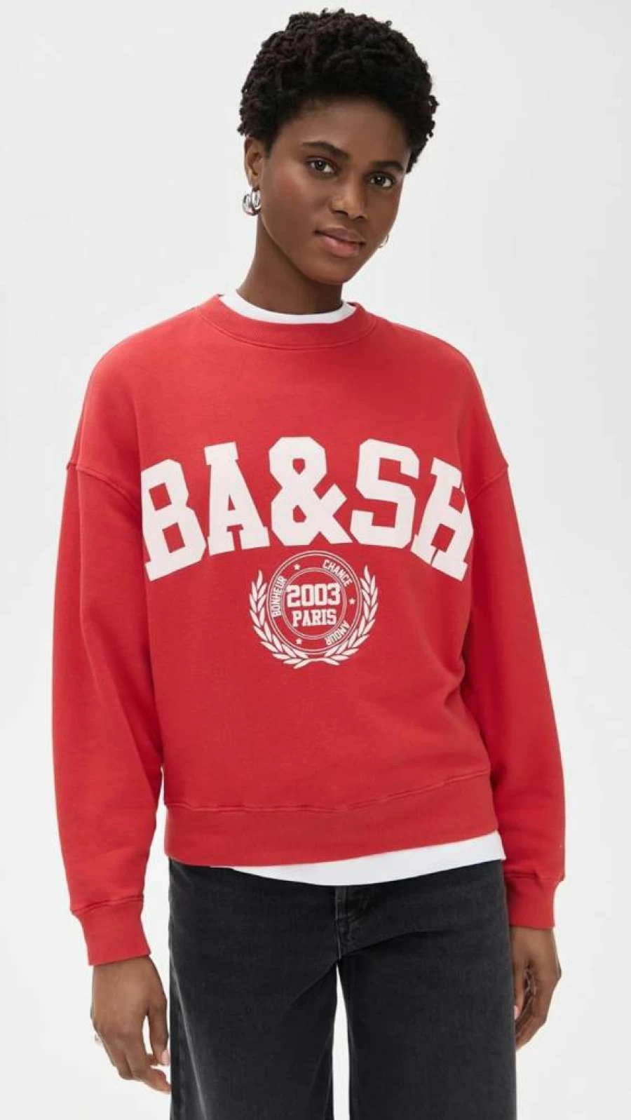 ba&sh Women's Benjamin Sweatshirt | Casual French Style Pullover