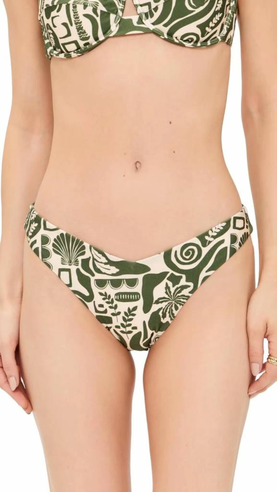 MINKPINK Women's Amos Bikini Bottom - High-Waisted Swimwear for Women
