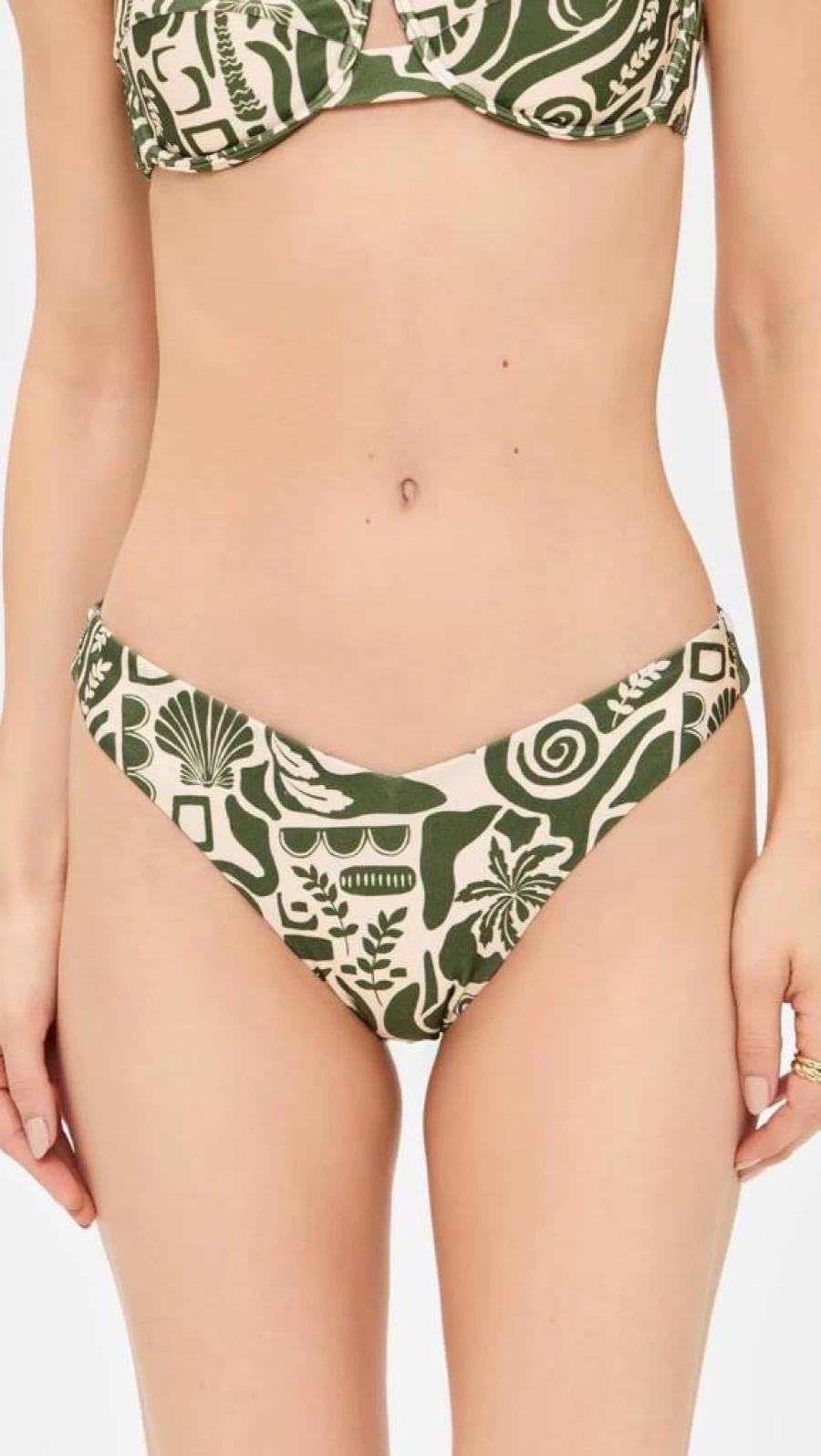 MINKPINK Women's Amos Bikini Bottom - High-Waisted Swimwear for Women