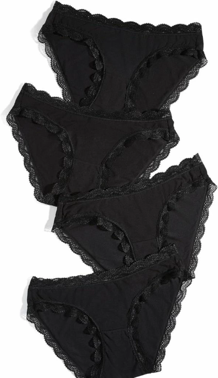 Stripe & Stare Women's Cotton Bikini Briefs 4-Pack - Soft Comfortable Underwear Set