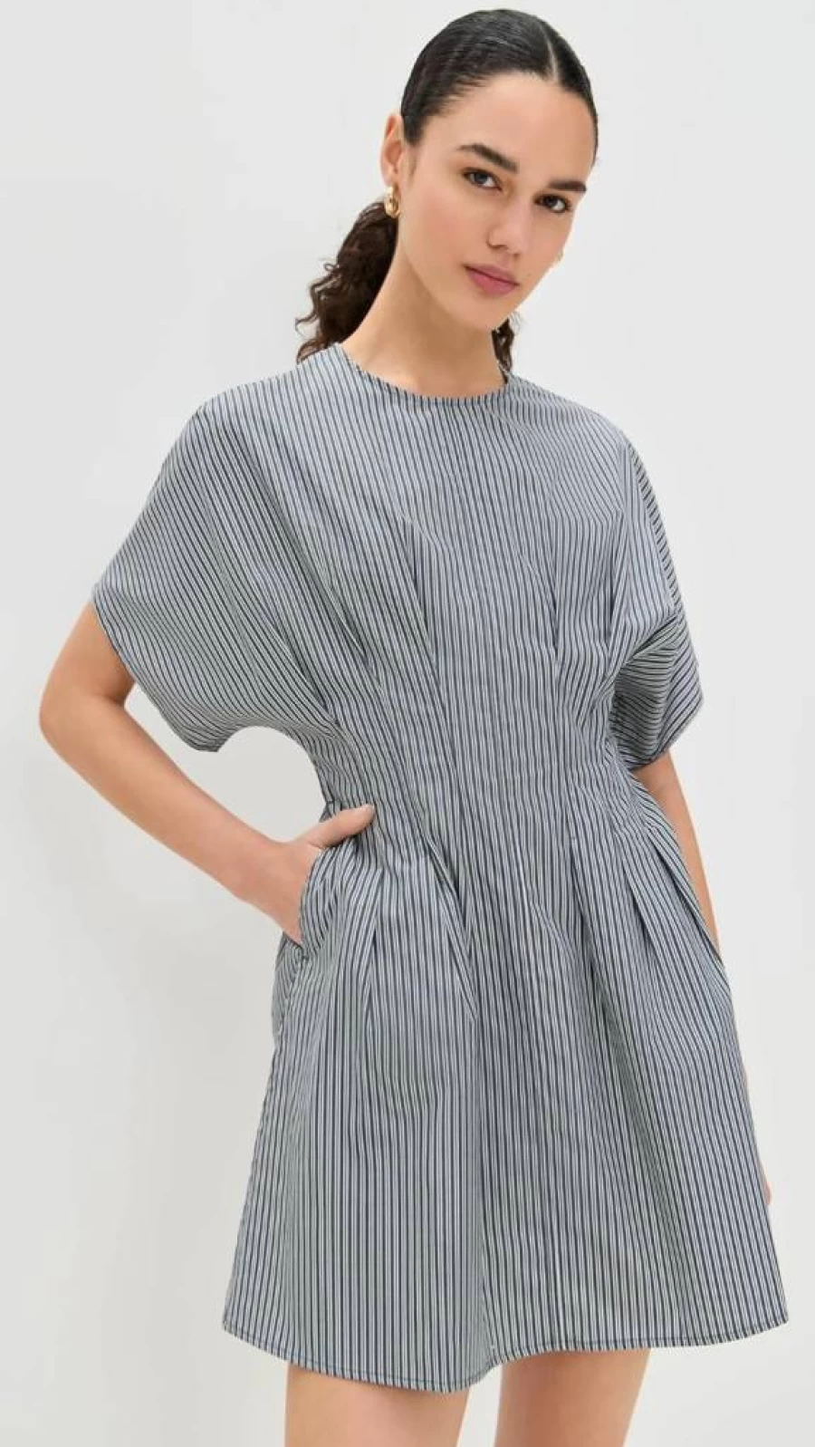 Rag & Bone Women's Maddie Striped Poplin Dress - Classic Casual Summer Dress with Timeless Design