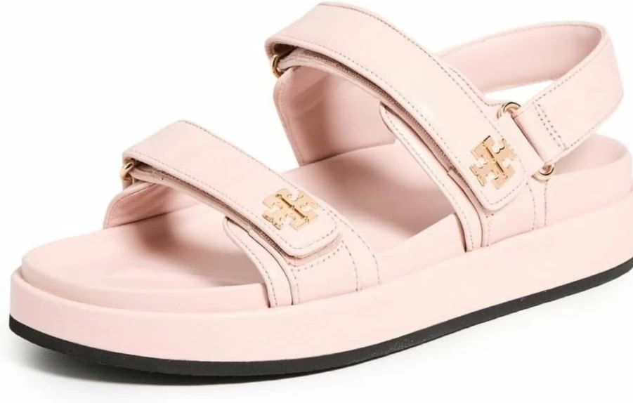 Tory Burch Women's Kira Flat Sandals | Sporty Comfort Slide Sandals for Women