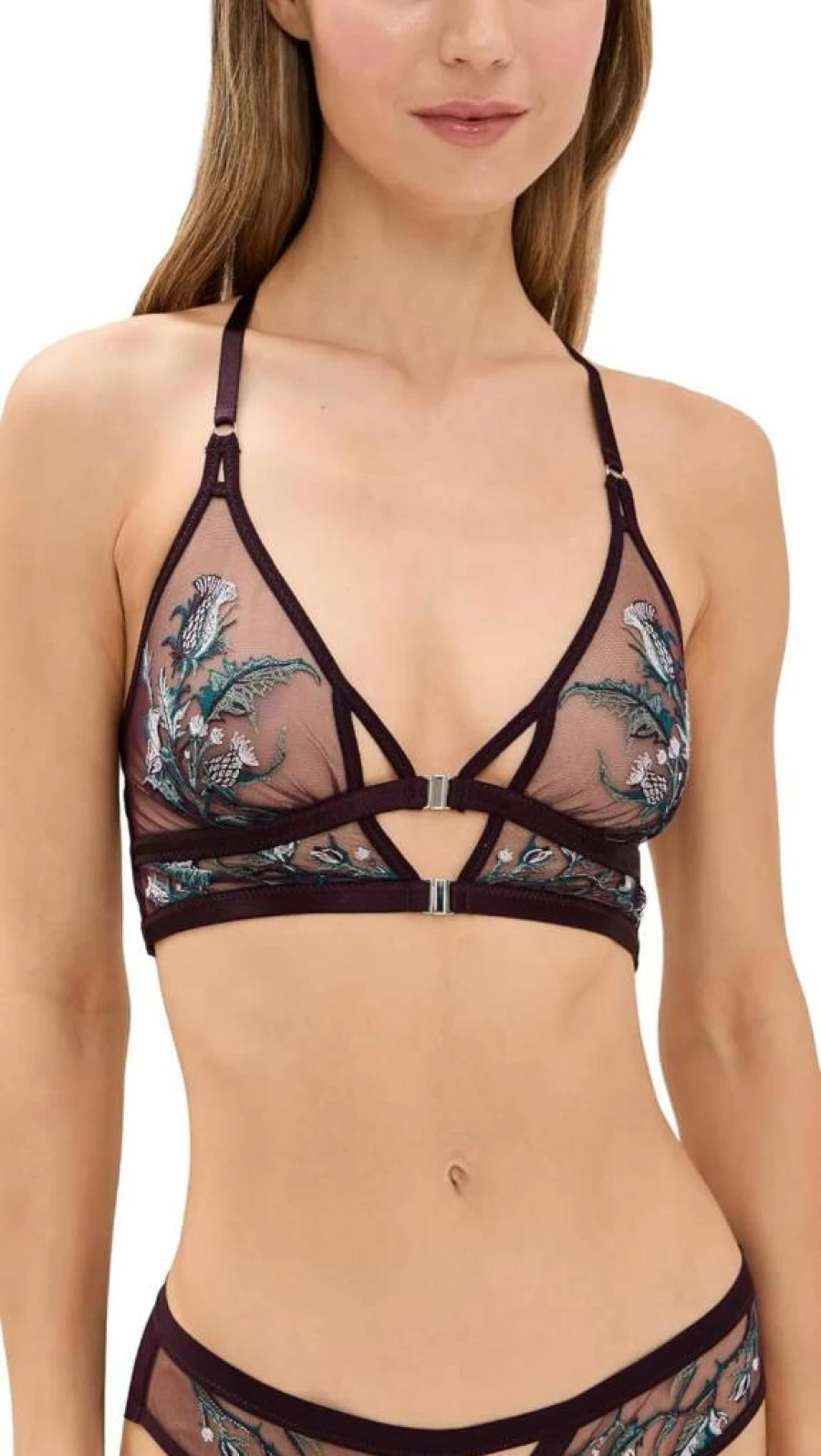 Thistle and Spire Women's Cirsi Lace Bralette - Sexy Comfortable Bralette for Women
