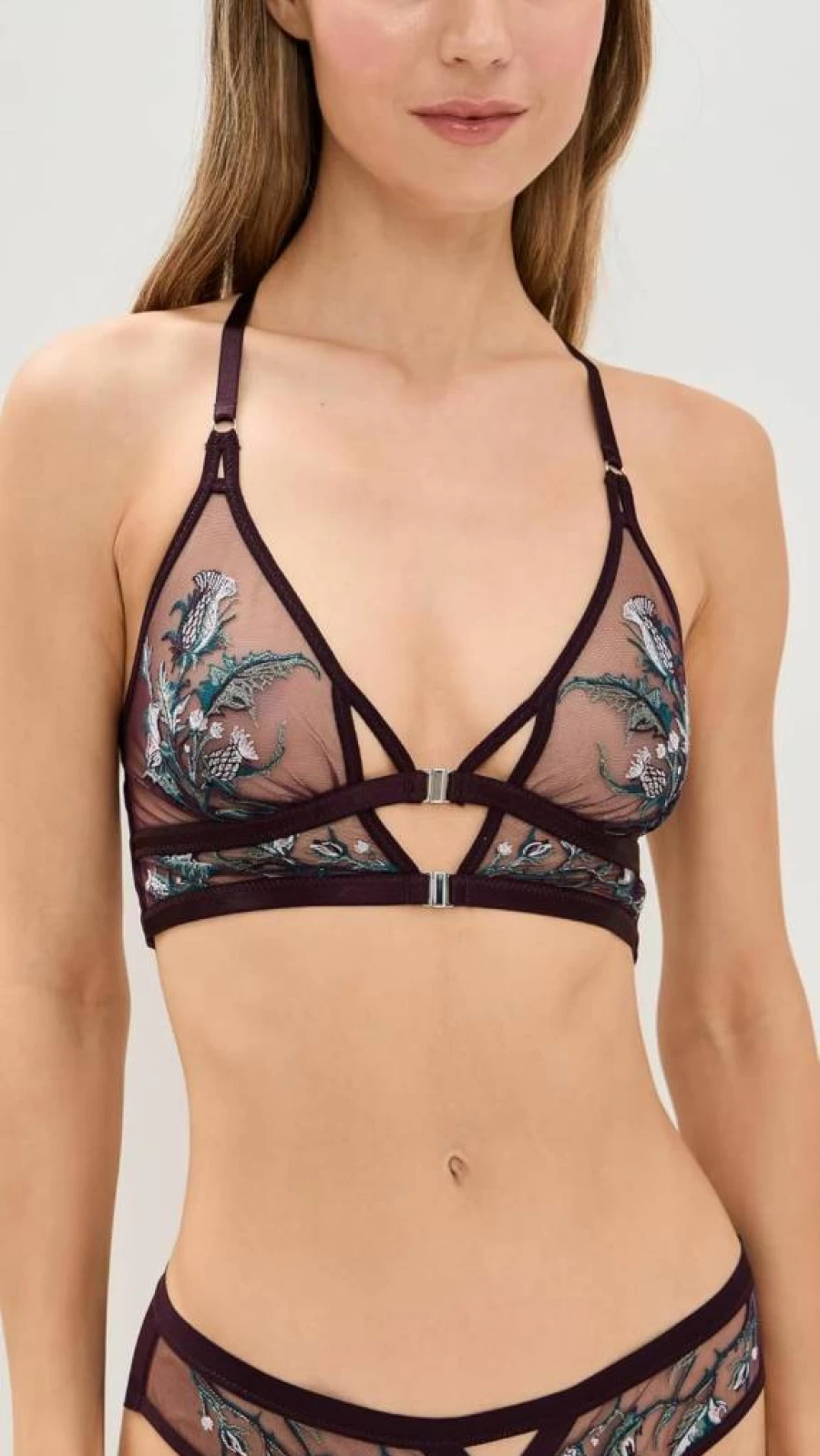 Thistle and Spire Women's Cirsi Lace Bralette - Sexy Comfortable Bralette for Women