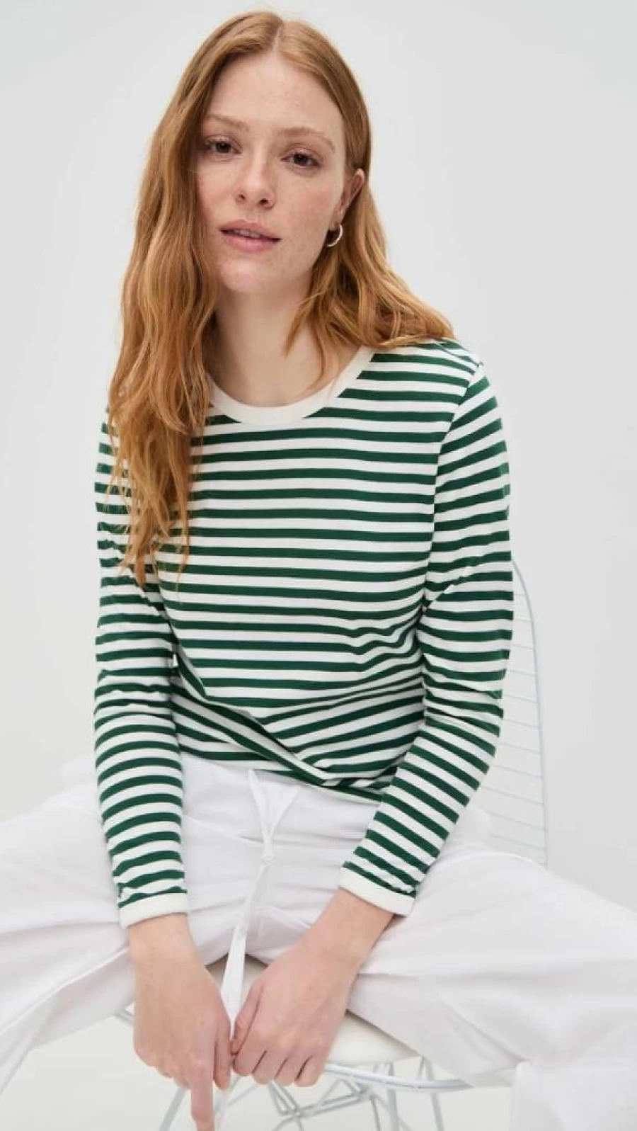 Suzie Kondi Women's Leros Crewneck Long Sleeve Sweatshirt - Comfort Casual Pullover Top