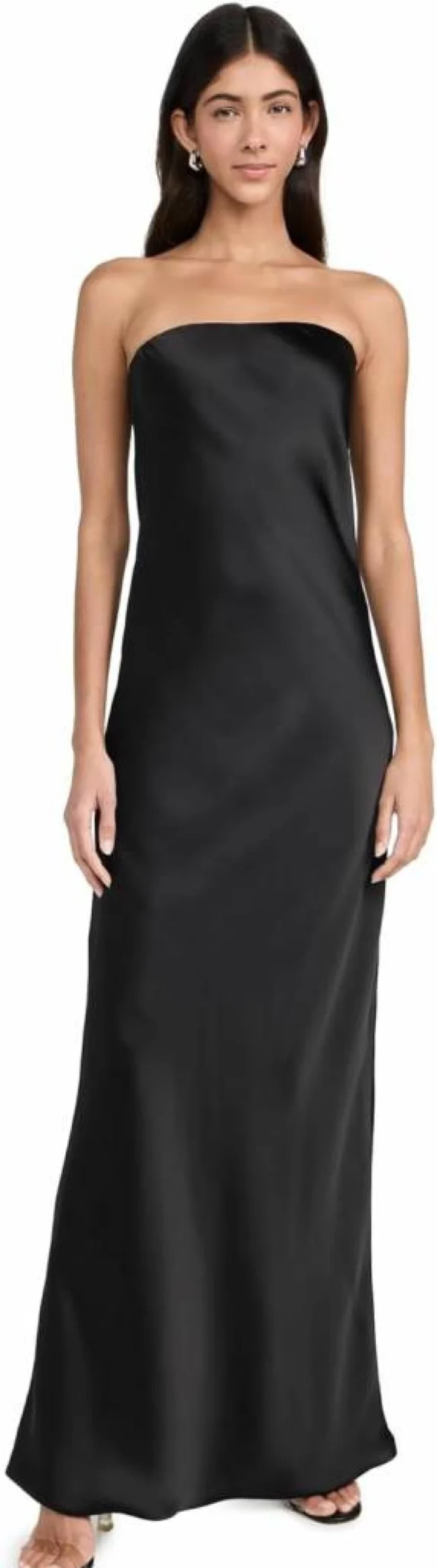Norma Kamali Women's Strapless Bias-Cut Evening Gown - Elegant Formal Dress