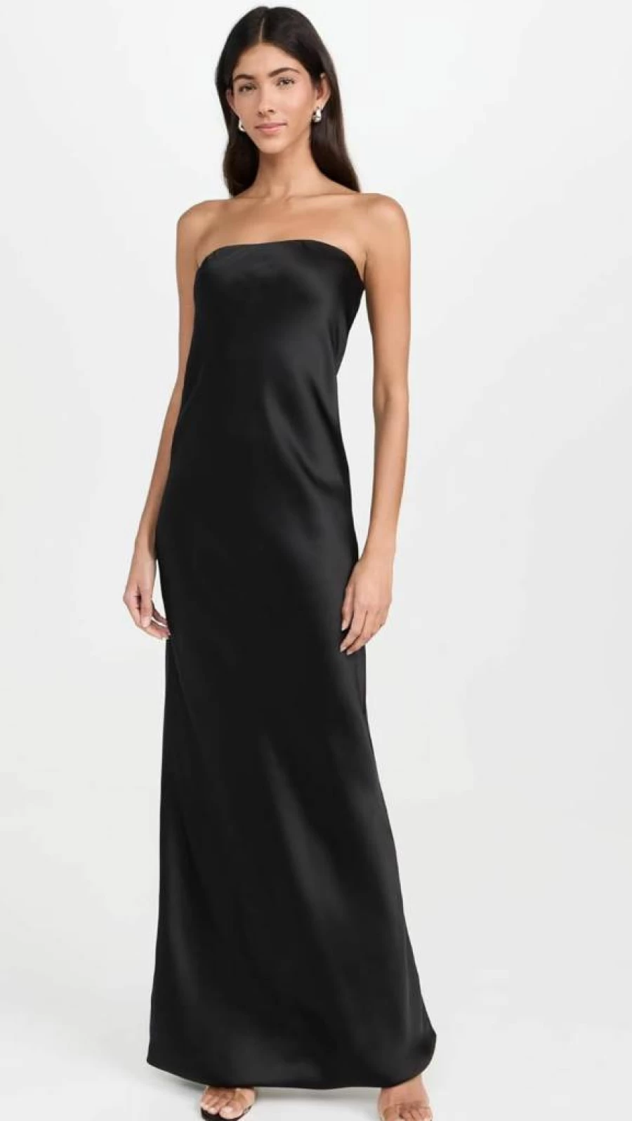 Norma Kamali Women's Strapless Bias-Cut Evening Gown - Elegant Formal Dress